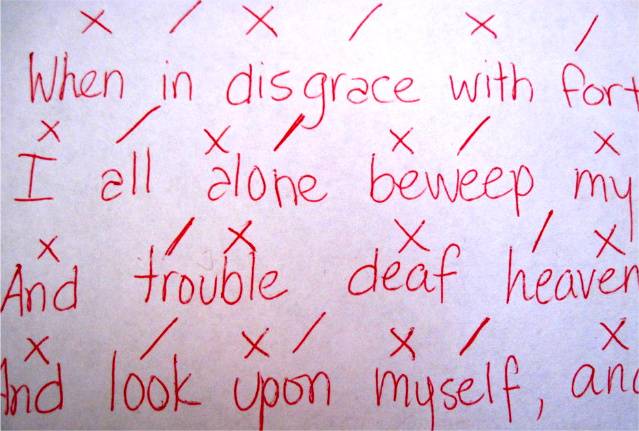 scansion poems