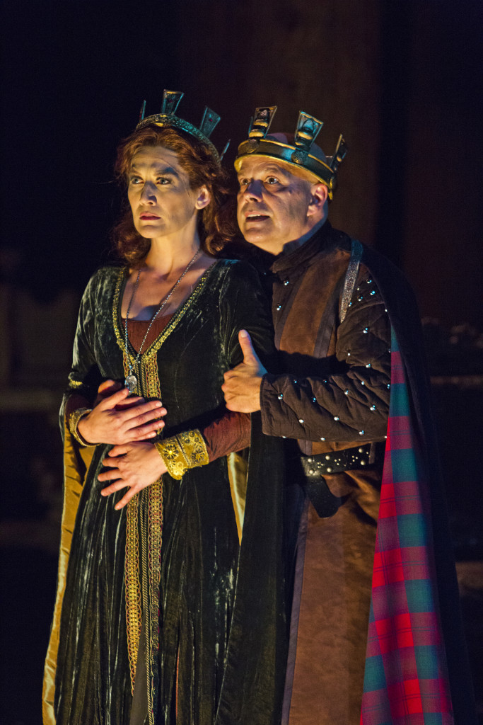 Melinda Parrett (Lady Macbeth) and Steve Pickering (Macbeth).  Photo by rr jones.